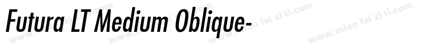 Futura LT Medium Oblique字体转换